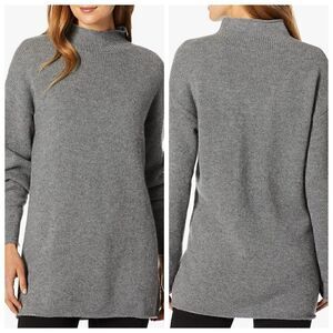 AG Adriano Goldschmied sweater Womens Sz S  amity funnel Neck Gray Wool cashmere
